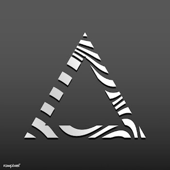 Triangular abstract badge template vector | Free stock vector - 538141
