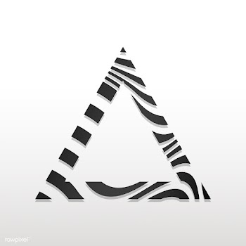 Triangular black and white abstract badge vec.. | Free stock vector - 538099