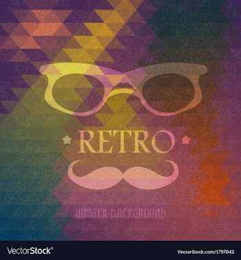 Triangular hipster grungy background vector image