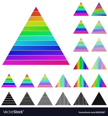 Triangular Logo Set vector image