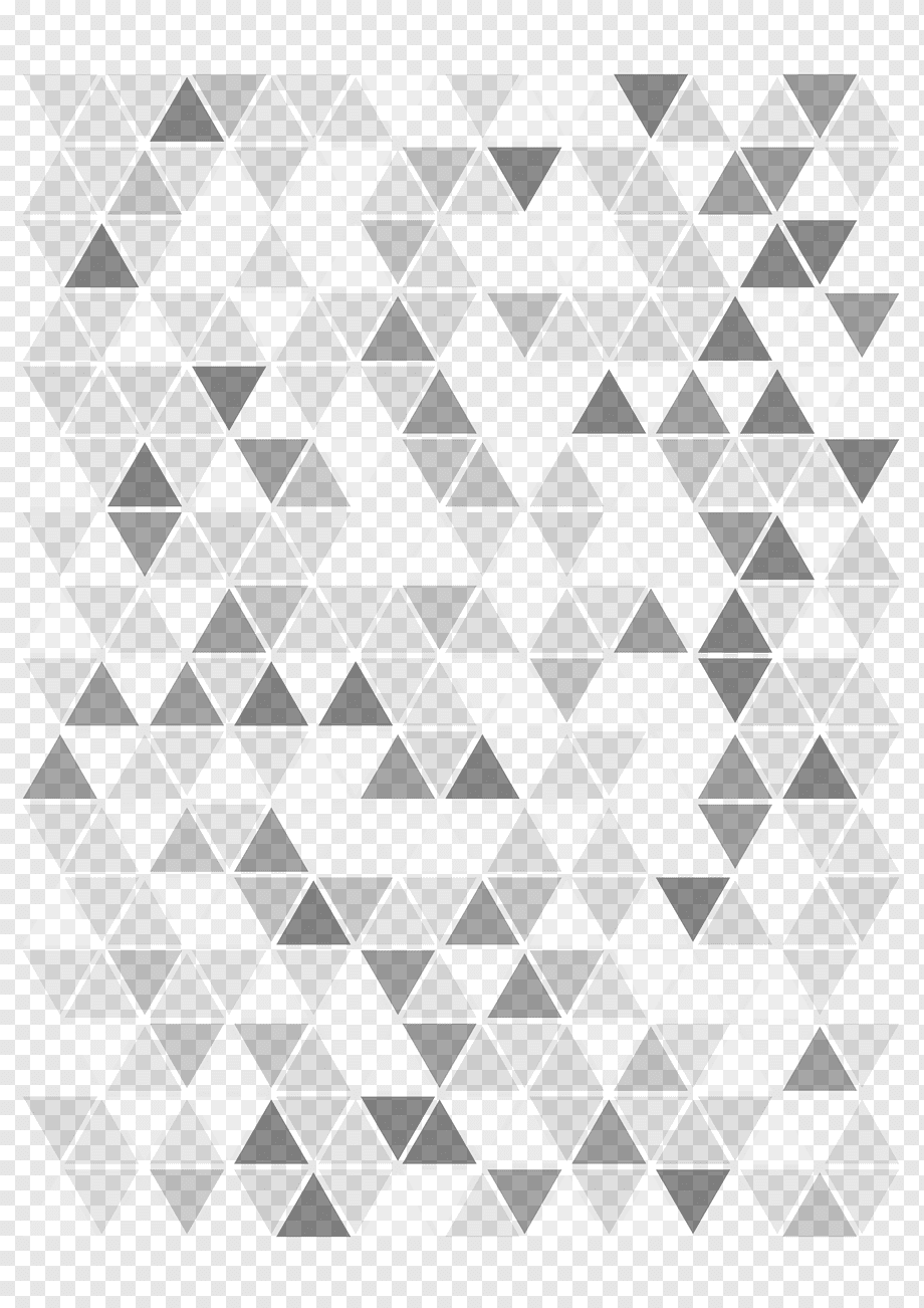 Triangular shape background shading, black and white abstract, texture, computer Network, angle png