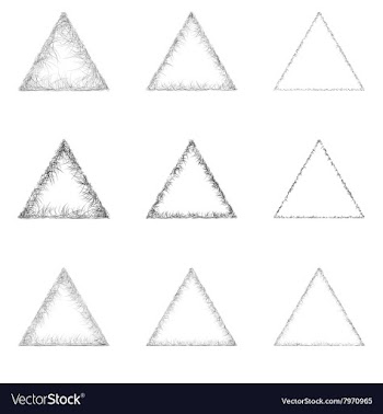 Triangular Shape Set vector image