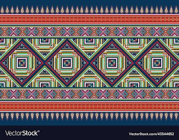 tribal aztec print template for fabric and paper