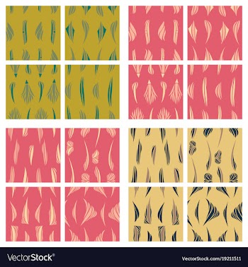 Tribal background ethnic pattern set boho texture vector image
