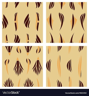 Tribal background ethnic pattern set boho texture vector image