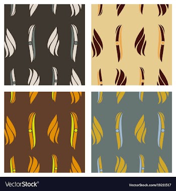 Tribal background ethnic pattern set boho texture vector image