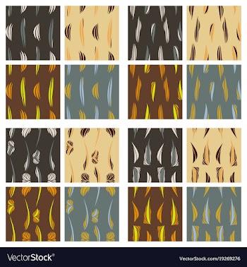 Tribal background ethnic pattern set boho texture vector image