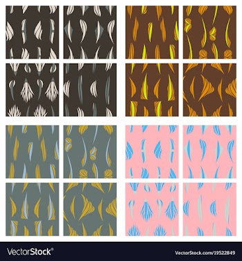 Tribal background ethnic pattern set boho texture vector image
