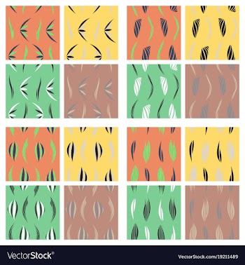 Tribal background ethnic pattern set boho vector image