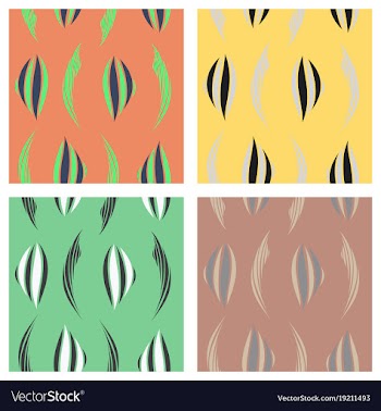 Tribal background ethnic pattern set boho vector image