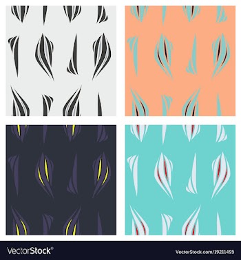 Tribal background ethnic pattern set boho vector image