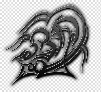 Tribal BM, black and gray abstract painting transparent background PNG clipart