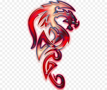 Tribal dragon png download - 450*760 - Free Transparent Dragon png ...