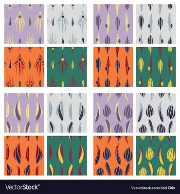 Tribal hand drawn background ethnic pattern set vector image