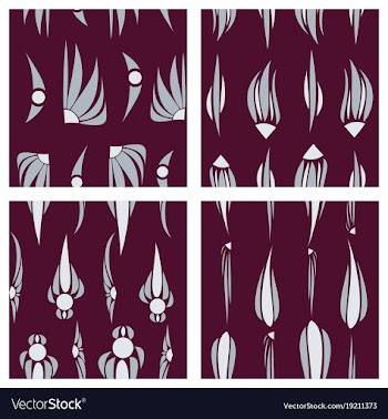 Tribal hand drawn background ethnic pattern set vector image
