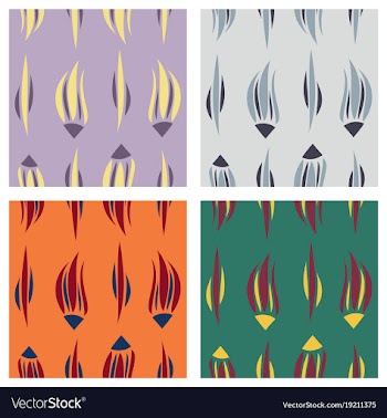 Tribal hand drawn background ethnic pattern set vector image