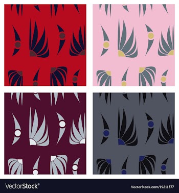 Tribal hand drawn background ethnic pattern set vector image