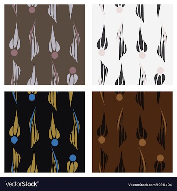 Tribal hand drawn background ethnic pattern set vector image