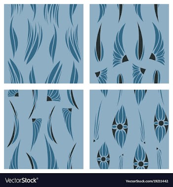 Tribal hand drawn background ethnic pattern set vector image