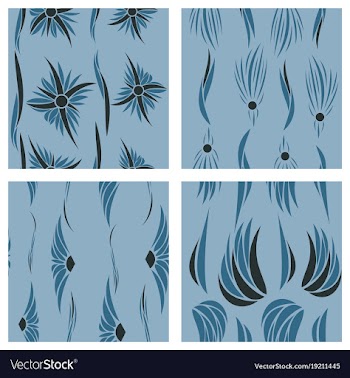 Tribal hand drawn background ethnic pattern set vector image