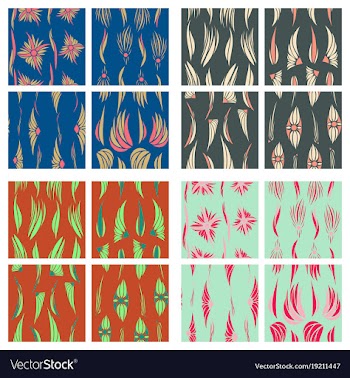 Tribal hand drawn background ethnic pattern set vector image