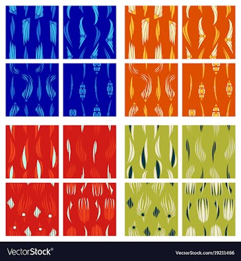 Tribal hand drawn background ethnic pattern set vector image