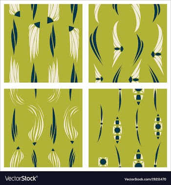 Tribal hand drawn background ethnic pattern set vector image