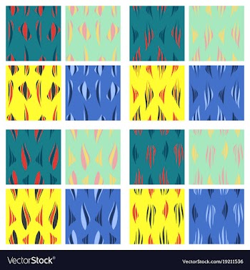 Tribal hand drawn background ethnic pattern set vector image