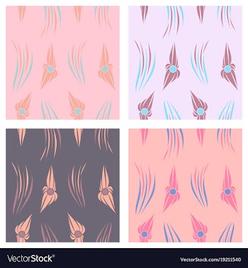 Tribal hand drawn background ethnic pattern set vector image