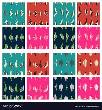 Tribal hand drawn background ethnic pattern set vector image