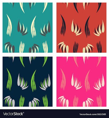 Tribal hand drawn background ethnic pattern set vector image
