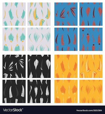 Tribal hand drawn background ethnic pattern set vector image