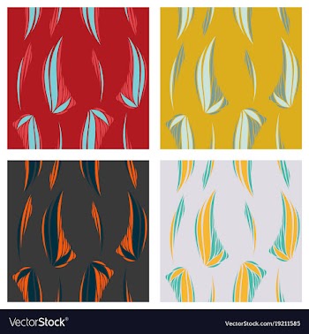 Tribal hand drawn background ethnic pattern set vector image