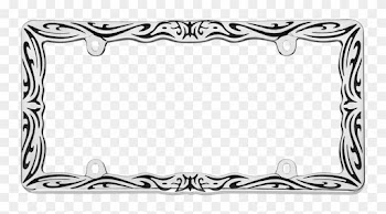 Tribal Ii, Chrome/black - Tribal Frame Design Png