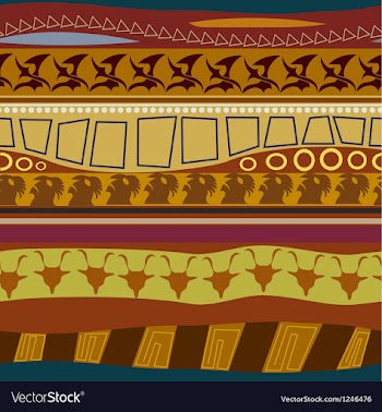 Tribal pattern seamless texture vector image