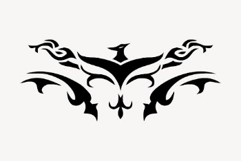 Tribal phoenix  tattoo, abstract | Free Photo - rawpixel