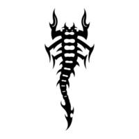 tribal scorpion tattoo illustration Free Vector