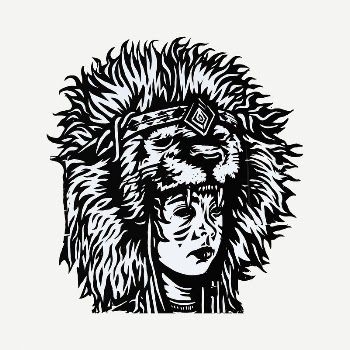 Tribal shaman clipart illustration psd. | Free PSD - rawpixel