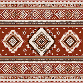 Tribal Southwestern Geometric Pattern