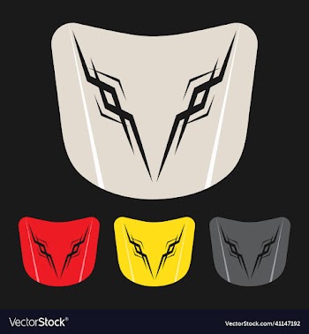 tribal stripe decal for car hood image