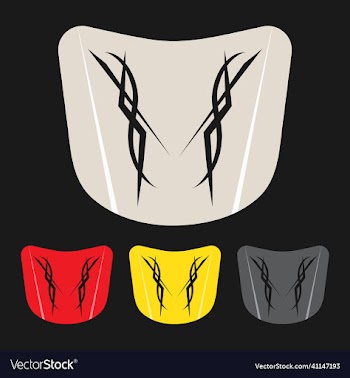 tribal stripe decal for car hood image