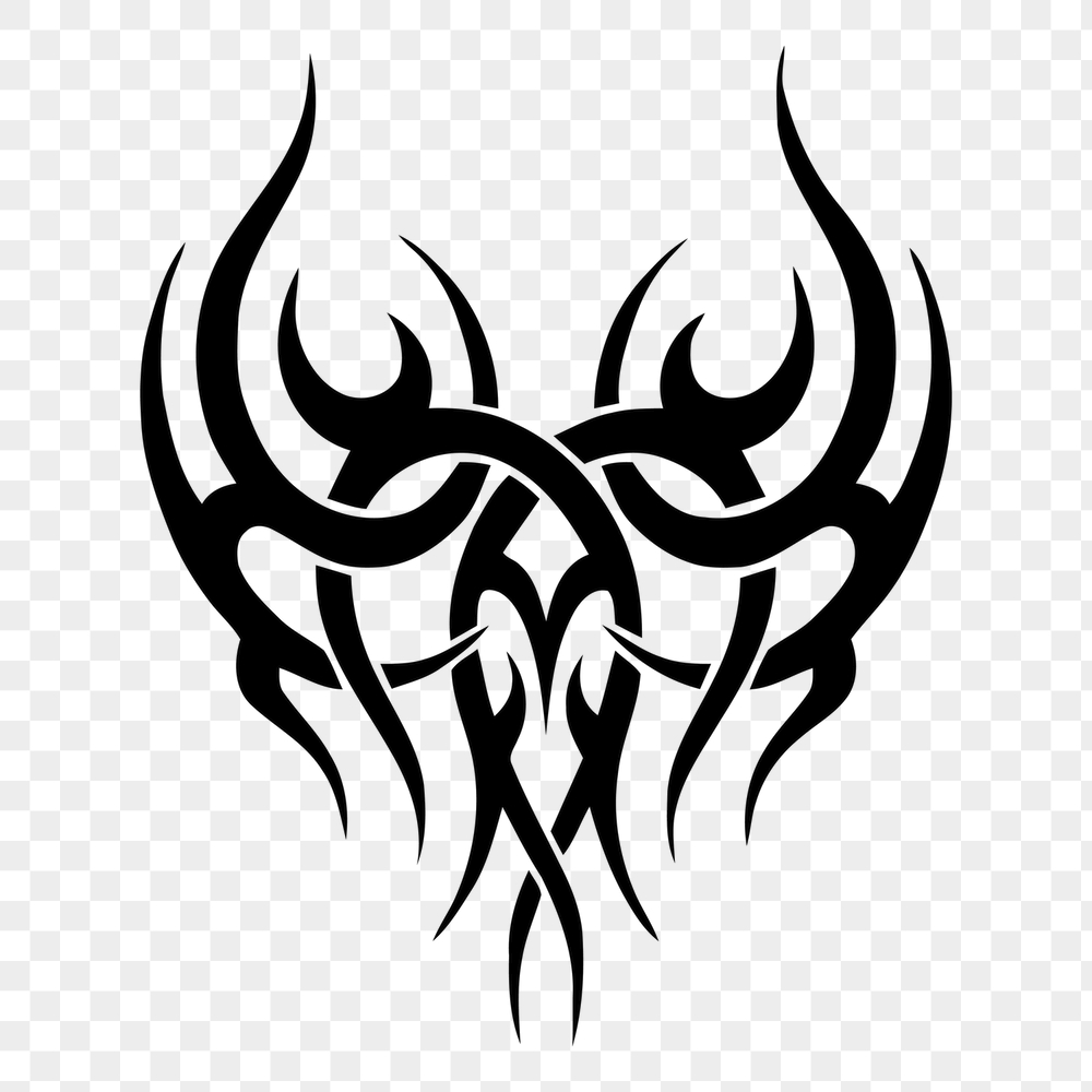 Tribal tattoo png sticker, abstract | Free PNG - rawpixel