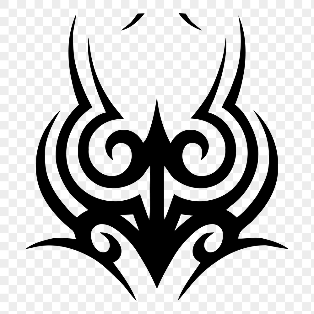 Tribal tattoo png sticker, abstract | Free PNG - rawpixel
