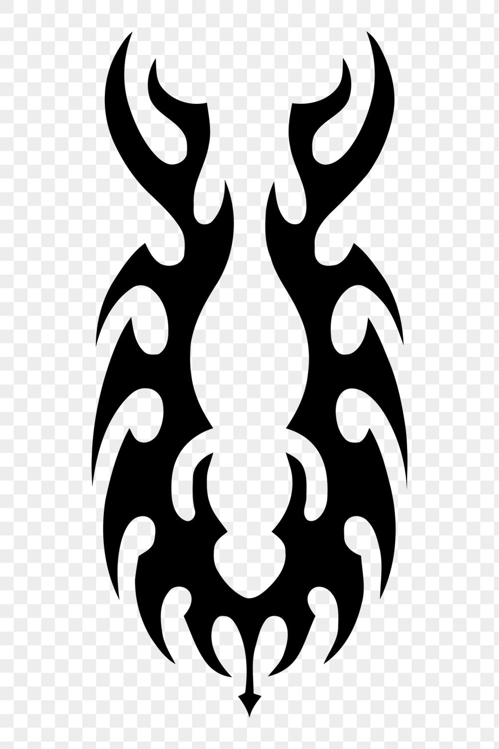 Tribal tattoo png sticker, abstract | Free PNG - rawpixel