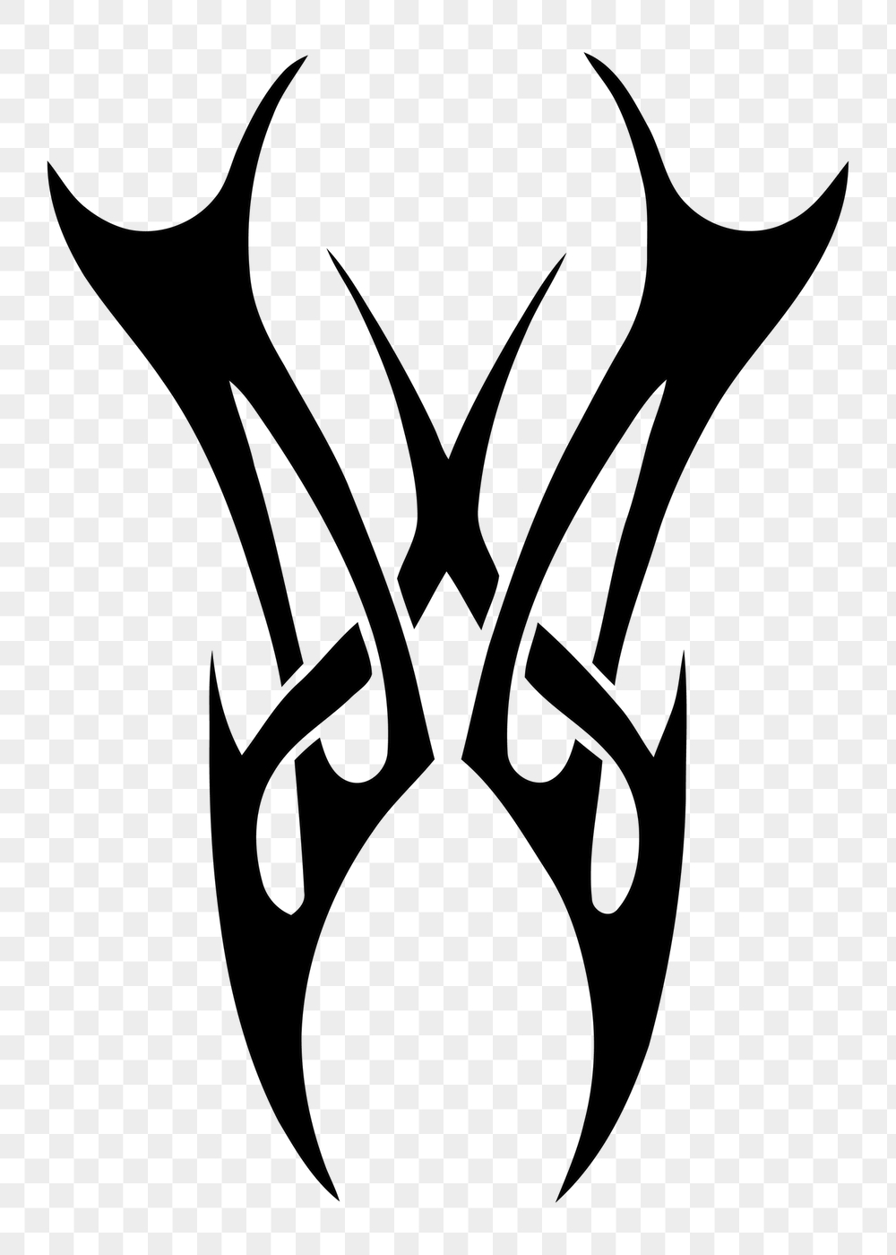 Tribal tattoo png sticker, abstract | Free PNG - rawpixel