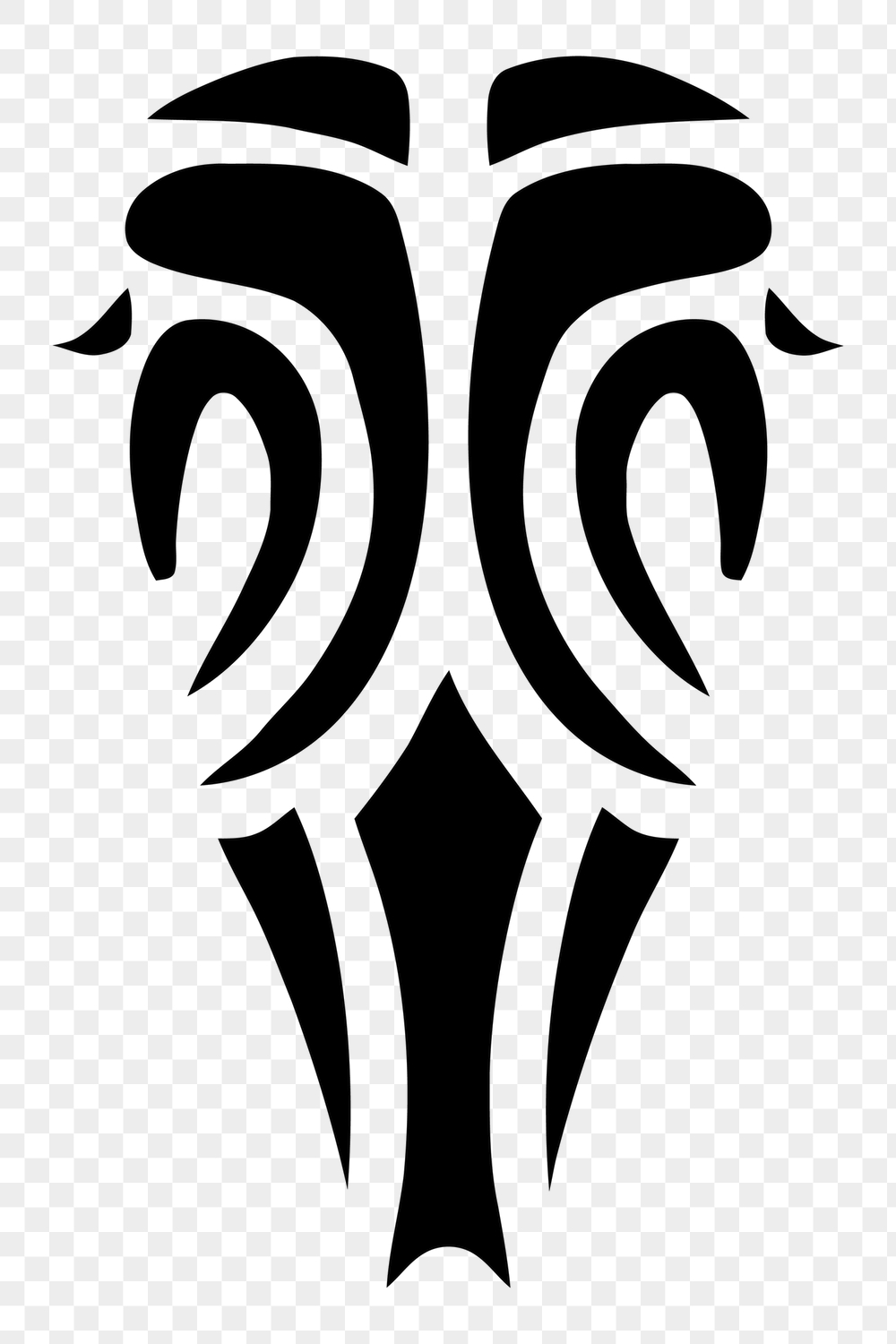 Tribal tattoo png sticker, abstract | Free PNG - rawpixel