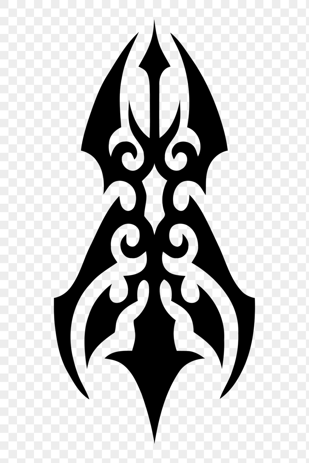 Tribal tattoo png sticker, abstract | Free PNG - rawpixel