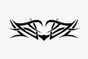 Tribal tattoo sticker, abstract illustration | Free Vector - rawpixel