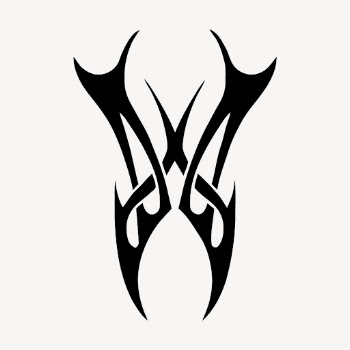 Tribal tattoo sticker, abstract illustration | Free Vector - rawpixel