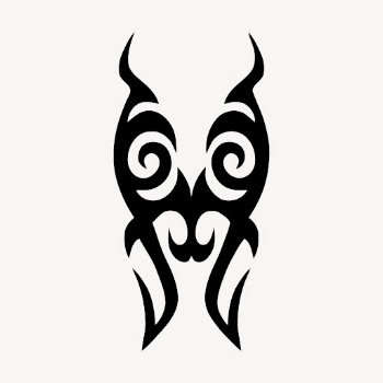 Tribal tattoo sticker, abstract illustration | Free Vector - rawpixel